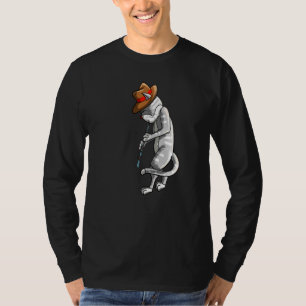 Camiseta Gato jugando Oboe Guay Animal Pipe Musipe Love