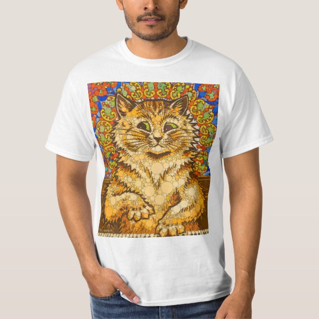 Camiseta Gato jugando un piano, psicodélico - después de Lo (Anverso)