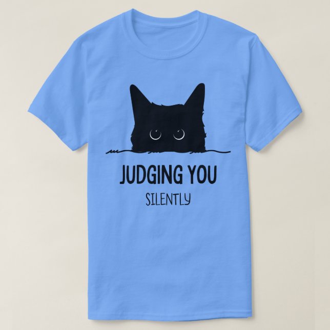Camiseta Gato Juzgando Silenciosamente (Diseño del anverso)
