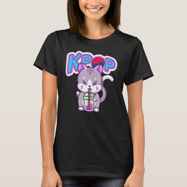 Camiseta Gato K Pop (Anverso)