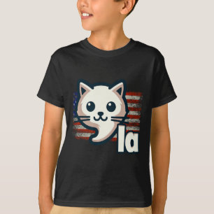 Camiseta Gato Kamala Bandera De Ee.Uu. Gato Político