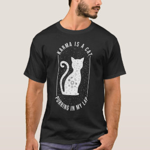 Camiseta Gato Karma Es Un Gato Ronroneando En Mi Regazo Ga