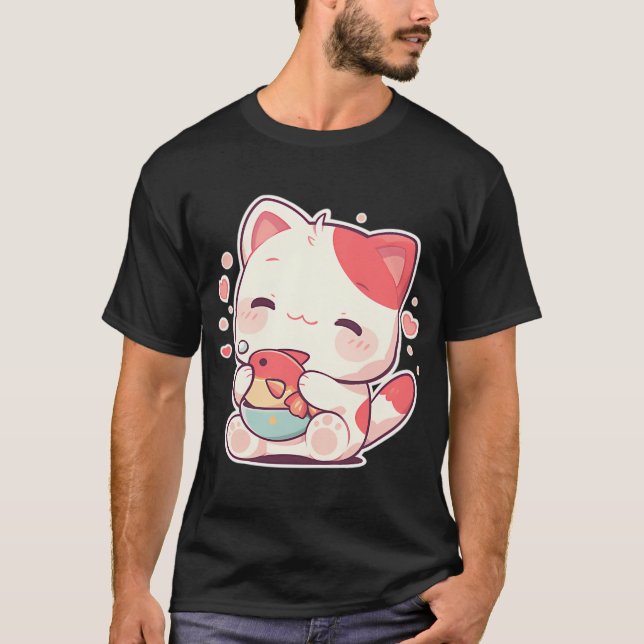 Camiseta Gato Kawaii (Anverso)