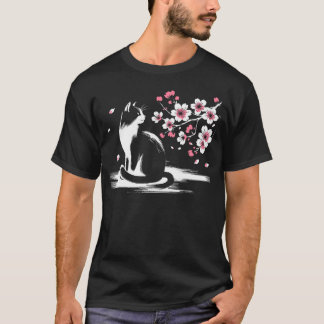 Camiseta Gato Kawaii Anime Gato Funny Japonés