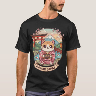 Camiseta Gato Kawaii en Japón