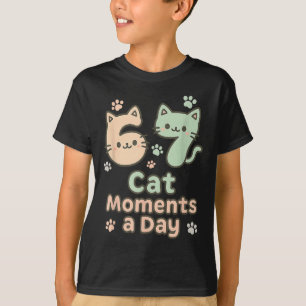 Camiseta Gato Kawaii Gatito Mamá 6 7 Alpha Gen Slang Seis S