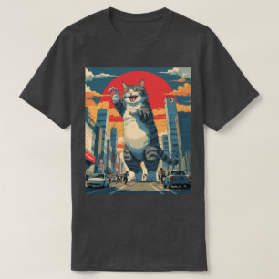 Camiseta Gato Kawaii Kaiju - Monstruo animo lindo en Japón