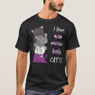 Camiseta Gato Kawaii - Kitten de la bandera del orgullo ase
