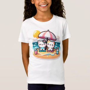 Camiseta Gato kawaii lindo