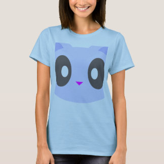 Camiseta gato kawaii primer plano