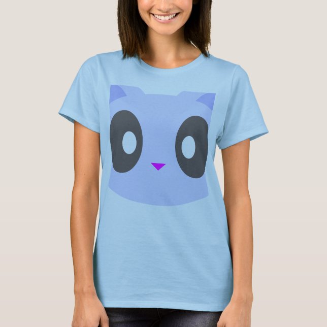 Camiseta gato kawaii primer plano (Anverso)