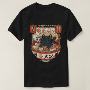 Camiseta Gato Kawaii Ramen