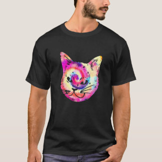 Camiseta Gato Kit de Tintura a Mano Gatito Mamá Gato Papá G