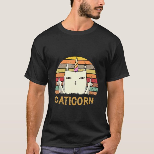 Camiseta Gato kitano de gato kirco de unicornio de unicorni (Anverso)