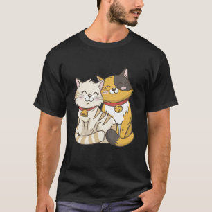 Camiseta Gato Kitty Cara Sonríe Gracioso Gato Mujeres Chica