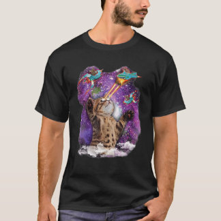 Camiseta Gato Kitty Cute Con Los Ojos De La Viga Láser Gala