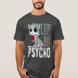 Camiseta Gato Kitty Esposa Madre Regalo Psico Lindo Horror 
