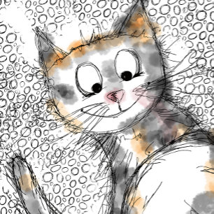 Camiseta Gato Kitty hombres mujeres tee