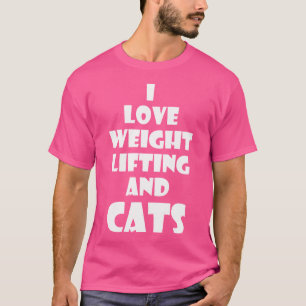 Camiseta Gato Kitty Levantamiento de peso Gigante Tshirt Wo