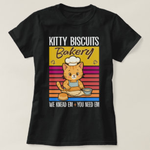 Camiseta Gato Kneading Baker Kitty Biscuits Los Amamos