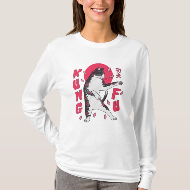 Camiseta Gato Kung Fu (Anverso)