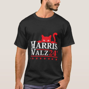 Camiseta Gato Lady For Kamala Harris Tim Walz Vp 2024