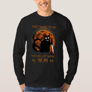Camiseta Gato Las Cadenas En Mi Silla De Sangre Sangraban C
