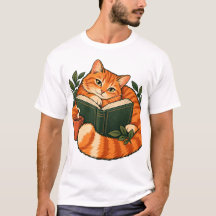 Gato Lector Acogedor Amante de Libros