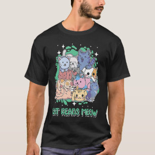 Camiseta Gato Lee Gato Humor Gatito Chistes de Papá