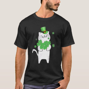 Camiseta Gato Leprechaun Gato Shamrock St Patrick's Day 2