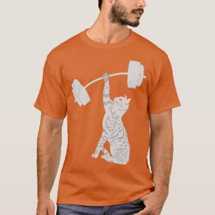 Camiseta Gato levantamiento mortal Funny Fitness Gym Lover 