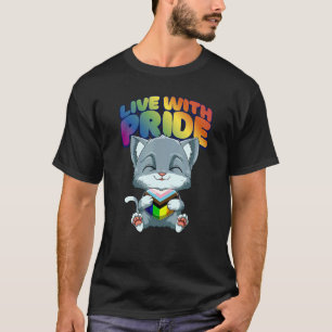 Camiseta Gato LGBTQ Gato Progressiv Orgullo transgénero Gén