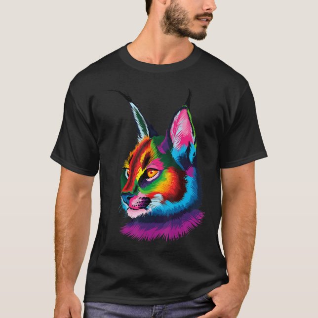 Camiseta Gato lince azucarado dulce (Anverso)