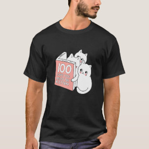 Camiseta Gato lindo 100 días debes ser gatito 100 días