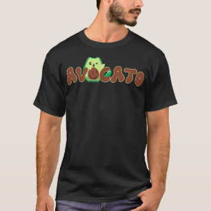 Camiseta Gato lindo aguacate mujeresAmantes divertidos de a