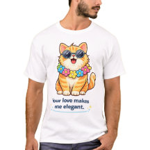 Gato Lindo Amante Divertido Romántico Gato