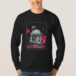 Camiseta Gato Lindo Astronauta Felino Mascota Espacial Dueñ