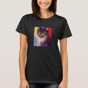 Camiseta Gato lindo Cara dulce Kitten Kitty Feline Meow Mas
