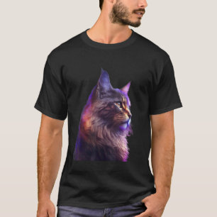 Camiseta gato lindo colorido y esponjoso para gatos gatito