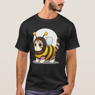Camiseta Gato Lindo con Disfraz de Abeja 1