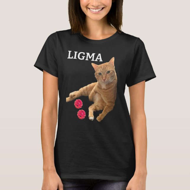 Camiseta Gato lindo con juguetes chiste Ligma (Anverso)