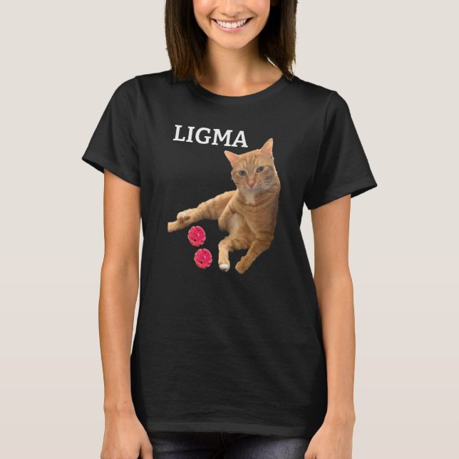 Camiseta Gato lindo con juguetes chiste Ligma (Anverso)