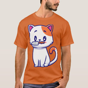 Camiseta Gato lindo con Personalizado de Cuchillo