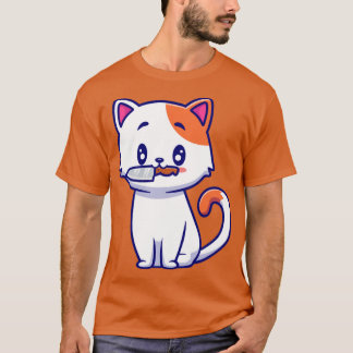 Camiseta Gato lindo con Personalizado de Cuchillo