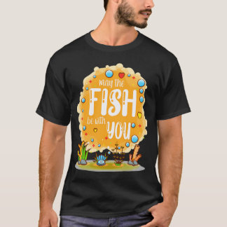 Camiseta Gato Lindo Con Pez Dorado - Te Quiero Tanto