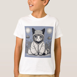 Camiseta Gato lindo con pijama