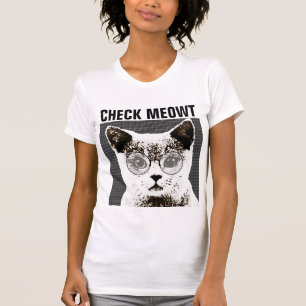 Camiseta Gato lindo con puesta de sol CHECK MEOWT T-SHIRTS