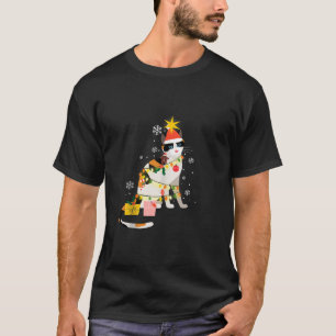 Camiseta Gato lindo con Sombrero Santa Jugando Ornamento De