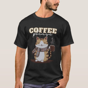 Camiseta Gato lindo con tazas de invierno a para los gatos 