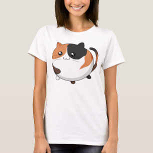Camiseta Gato lindo del gatito del calicó de Kawaii